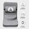 Friends Of Meditation Relaxing Buddha Meditation Chair | Detachable Rectangular Back Support & Zafu Cushion | Portable Folding Chair | with Back Support | Yoga Chairs for Adults | Grey view 4