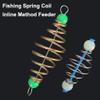 TopHomer 10 Pcs Fishing Feeder Basket Stainless Steels Fishing Bait Cage Portable Carp Fishing Feeder Outdoor Fish Accessories Easy to Use(Small - Luminous Beads Blue Core) view 4