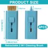 PAGOW 4 Pack Pocket Retractable Golf Cleaner, Groove Cleaner and Wire Brush Tool, Must Have Golf Bag Accessories (Blue) view 2