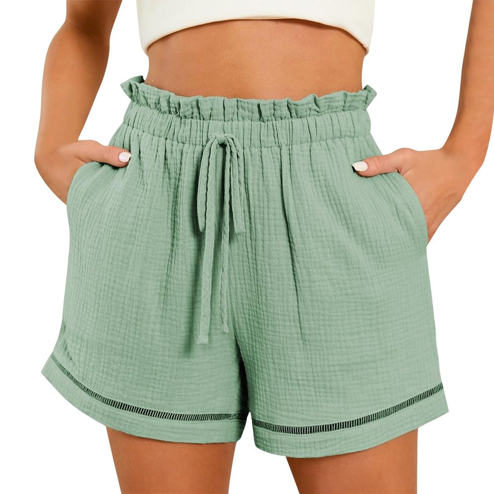 of Today Prime Womens Yoga Shorts with Pockets Summer Casual Wide Leg Shorts Womens Summer Outfits Casual Denim Shorts Women Work Shorts Women Shorts High Waisted Women's High