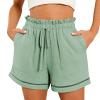 of Today Prime Womens Yoga Shorts with Pockets Summer Casual Wide Leg Shorts Womens Summer Outfits Casual Denim Shorts Women Work Shorts Women Shorts High Waisted Women's High view 1