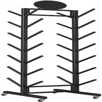 DARZYS Yoga Mat Storage Rack, Home Gym Storage, Yoga Mat Storage Rack Floor-Standing Yoga Mat Storage Rack Gym Storage Rack With Wheels Foam Roller Storage Rack(Black)