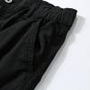 LANZIYAYA Outdoor Hiking Trousers for Boys Kids Cargo Pants with Pockets Drawstring Elastic Jogging School Pant (US, Age, 12 Years, Black) view 4