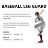 Norespnea Batter's Leg Guard, Baseball Shin Guard, Batter's Baseball Softball Leg Guard for Youth and Adult -White(Youth) view 2