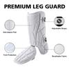 Norespnea Batter's Leg Guard, Baseball Shin Guard, Batter's Baseball Softball Leg Guard for Youth and Adult -White(Youth) view 4