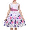 Girls Dress Geometric Colorful Circle Dot School Casual Sundress Summer 11-12 view 1