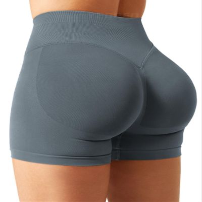YEOREO SoftHue Women Workout Gym Impact Shorts Hidden Scrunch Butt Lifting 2.5"/3.6"/4.5"/6" Seamless Shorts Dark Grey XL
