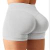 YEOREO SoftHue Women Workout Gym Impact Shorts Hidden Scrunch Butt Lifting 2.5"/3.6"/4.5"/6" Seamless Shorts Beige S view 1