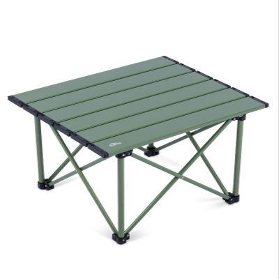 iClimb Ultralight Compact Camping Folding Table with Carry Bag (Reinforced Green - S)