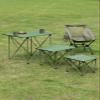 iClimb Ultralight Compact Camping Folding Table with Carry Bag (Reinforced Green - S) view 4