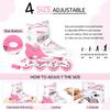 Adjustable Inline Skates for Kids & Beginners - 4-Size Extension Youth Roller Skates with Light-Up Wheels for Boys & Girls, Outdoor Sports Equipment view 4