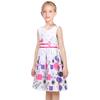 Girls Dress Geometric Colorful Circle Dot School Casual Sundress Summer Size 7-8 view 3