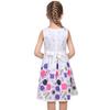 Girls Dress Geometric Colorful Circle Dot School Casual Sundress Summer Size 7-8 view 4