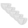 JEsilunmaMY Men's Ice Silk Mesh Bikini Briefs Low Waist Breathable Panties Underwear See Through Pouch G-String Thongs (White-5PC,Medium) view 1