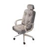 YXIANG56Q Executive Desk Chair High Back Office Chair Home Leather Swivel Chair with Wheels Comfortable Soft Adjustable Office Chair Descending Swivel Chair Office Chair(Gris), yuqing2022 view 1