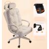 YXIANG56Q Executive Desk Chair High Back Office Chair Home Leather Swivel Chair with Wheels Comfortable Soft Adjustable Office Chair Descending Swivel Chair Office Chair(Gris), yuqing2022 view 4