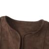 Spring&Gege Kids Suede Fringe Vest 70s Cowboy Cowgirl Western Faux Tassels Jacket Cardigan, Coffee, Size 7-8 Years view 4