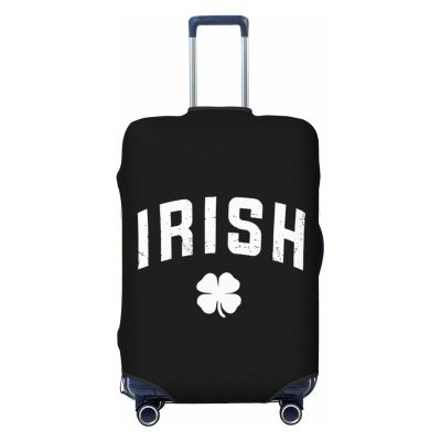 OKLRYNBV Irish St Paddys Day Shamrock Travel Luggage Cover Suitable for 18-32 inch Luggage Cases