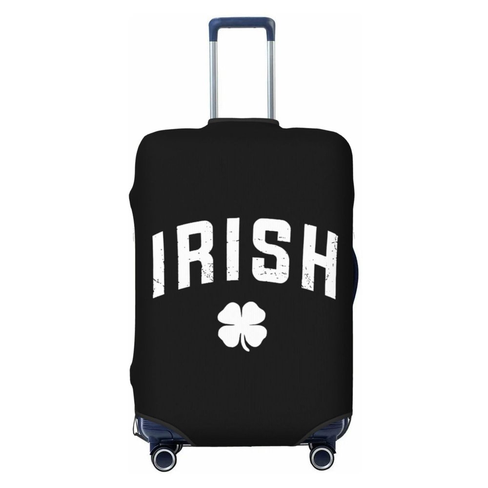 OKLRYNBV Irish St Paddys Day Shamrock Travel Luggage Cover Suitable for 18-32 inch Luggage Cases