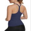 MathCat Seamless Workout Tank Tops with Built in BraRacerback Athletic Tank Tops Ribbed Soft Yoga Shirts view 1