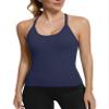 MathCat Seamless Workout Tank Tops with Built in BraRacerback Athletic Tank Tops Ribbed Soft Yoga Shirts view 2