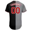 Pisting Black Grey Baseball Jerseys for Men Women Youth, Customized Softball Shirts Stitched Name Number Logo, Personalized Sports T-Shirts Small and Large, Design Button Up V-Neck Team Uniform view 3
