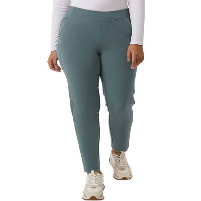 32 Degrees Women's Lightweight No Drawstring Pull On Pant (US Small, Balsam Green)