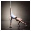 Spinning Pole Portable Removable 9ft 10ft 12ft Portable Pole Dancing Pole 40mm, Spinning Static Dance Pole with Ceiling Mount for Home Flat Apartment, Stripper Pole Kit, Easy to Install(7.5ft-9ft/2.3m view 1