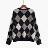 Hyipels Women's Long Sleeve Cardigan Sweater,Cute Y2K Top Knit Colorful Patterned V Neck Button Outwear S~XL view 4
