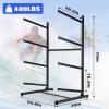 Morohope Outdoor Kayak Storage Rack Freestanding Sup Rack Kayak Stand Freestanding Storage Rack for Kayak Canoe Boat Paddle Board SUP Surfboard for Indoor Outdoor Garage, Shed, Dock, 4 Levels view 2