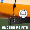 Morohope Outdoor Kayak Storage Rack Freestanding Sup Rack Kayak Stand Freestanding Storage Rack for Kayak Canoe Boat Paddle Board SUP Surfboard for Indoor Outdoor Garage, Shed, Dock, 4 Levels view 3