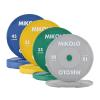 Mikolo Olympic Bumper Plates & Barbell Plates 2-Inch Weight Plate Set - Steel Insert, Low-Bounce & Quiet for Home Gym Strength Training (10+25+35+45LB Set view 1
