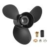 RADHLBNIU 48-77344A45 Outboard Boat Propeller 13 1/4 x17 Pitch Replacement for Mercury 60 75 90 100 115 hp, 15 Spline Tooth, RH, 13.25 x 17P view 1
