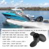 RADHLBNIU 48-77344A45 Outboard Boat Propeller 13 1/4 x17 Pitch Replacement for Mercury 60 75 90 100 115 hp, 15 Spline Tooth, RH, 13.25 x 17P view 2