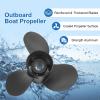 RADHLBNIU 48-77344A45 Outboard Boat Propeller 13 1/4 x17 Pitch Replacement for Mercury 60 75 90 100 115 hp, 15 Spline Tooth, RH, 13.25 x 17P view 4