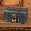 YTDJJWLS Vintage Solidwood Box Jewelry Necklace Storage Treasure Box, Green view 3