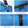 Customized Duffle Bags for Women Men Personlized Weekender Travel Bag with Name/Text Waterproof Overnight Bag Blue Glitter Sports Gym Bag Carry On Travel Tote Bag Dance Bags view 4