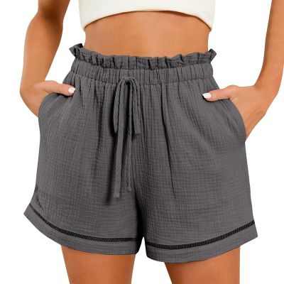 of Today Prime Womens Shorts High Waisted Wide Jean Shorts Womens Jean Shorts High Waisted Women's Loungewear Woemn Summer Shorts Denim Shorts with Lace Shorts for Women