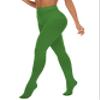 Citystl Opaque Clover Green Tights for Women, 80D Solid Color Soft Tights, Control Top Microfiber Pantyhose for women(Clover GreenL/XL) view 1