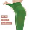 Citystl Opaque Clover Green Tights for Women, 80D Solid Color Soft Tights, Control Top Microfiber Pantyhose for women(Clover GreenL/XL) view 2