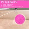 Spunspon 42 Pack Pickleball Balls, 40 Holes Outdoor Pickleballs, High Elasticity & Durable Pickle Balls for All Style Pickleball Paddles, Pink view 4