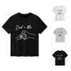 Dad + Me Letter Print Shirts Toddler Baby Boy Girl Fathers Day T-Shirts Funny Tops Short Sleeve Casual (Grey, 7-8 Years) view 2