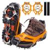 WIN.MAX Crampons for Shoes, Traction Cleats Ice Snow Grips with 19 Stainless Steel Spikes, Shoe Talons Anti - Slip Boots Spikes for Walking, Jogging, Climbing and Hiking (Yellow, XL) view 1