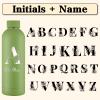 Xihedfd Personalized Water Bottles Custom Engraved Water Bottle with Name Customized Insulated Stainless Steels 16oz Water Bottle for School Office Sport, Yellow view 2