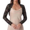 Allegra K Floral Lace Bolero Shrug for Women Elegant Long Sleeve Sheer Cropped Lace Cardigan Large Black view 1