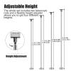 REMYSAOS Portable Dance Pole Home Fitnes Ceiling Mount Stripper Pole Free Standing, Heavy Duty Dance Pole Set Adjustable Height, Static / 360 Spinstripping Pole for Apartment Dancing Room(Silver) view 2