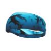 Jbyjbx Hammerhead Sharks Print Sports Sweatband  Versatile Sport Headbands for Kids Adults Adjustable Headband, Black, MC700 view 1