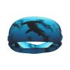 Jbyjbx Hammerhead Sharks Print Sports Sweatband  Versatile Sport Headbands for Kids Adults Adjustable Headband, Black, MC700 view 2