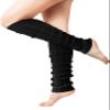 fauson Leg Warmers - Black Leg Warmers for Women for Winter, 80s Ribbed Knit Leg Warmer Winter Warm Long Boot Socks view 1