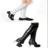fauson Leg Warmers - Black Leg Warmers for Women for Winter, 80s Ribbed Knit Leg Warmer Winter Warm Long Boot Socks view 3